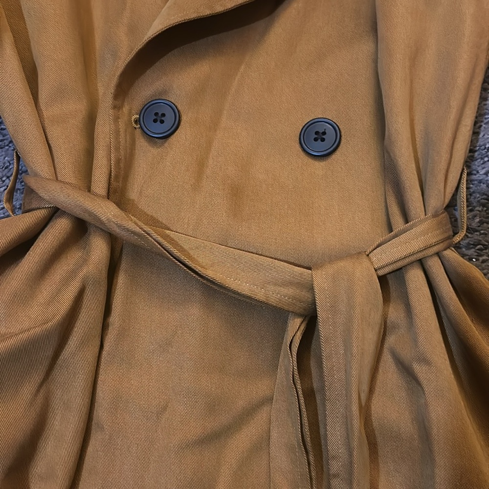 VETTA Camel Brown Trench Coat - Picture 12 of 16